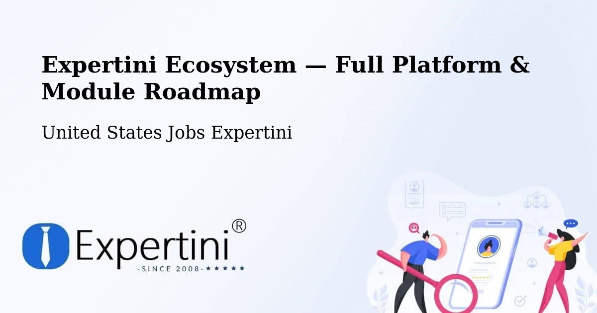 Expertini Ecosystem — Full Platform & Module Roadmap – Chaska